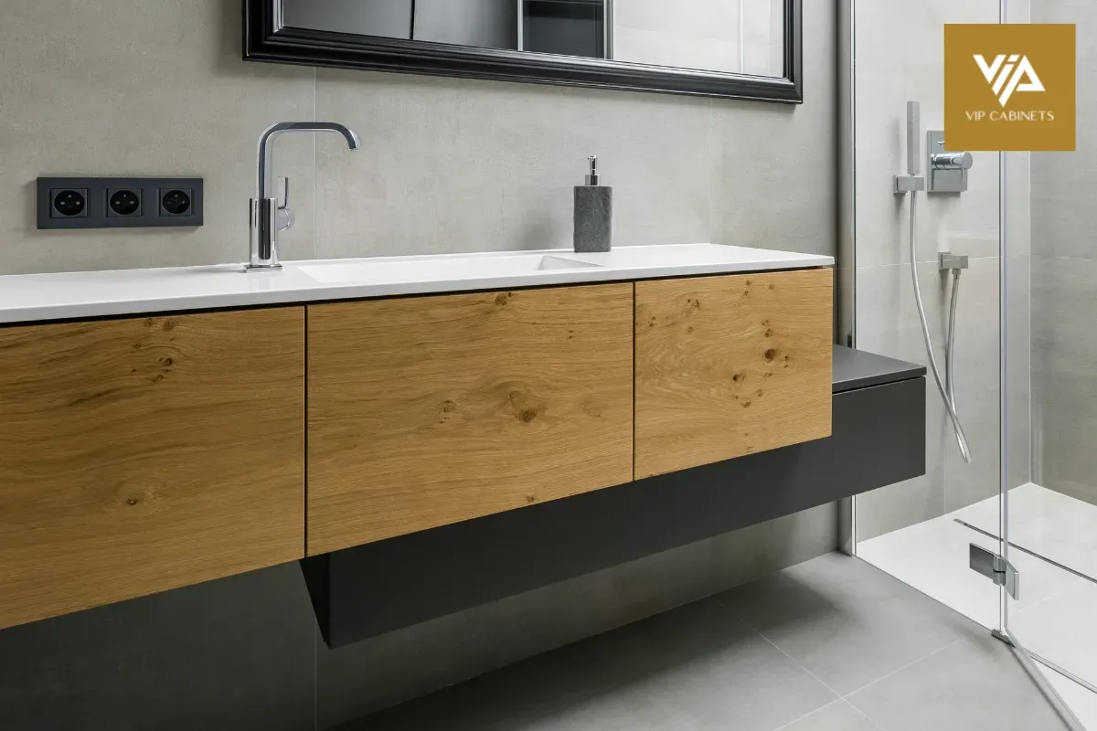 Choose Wall-Mounted or Floating Cabinets