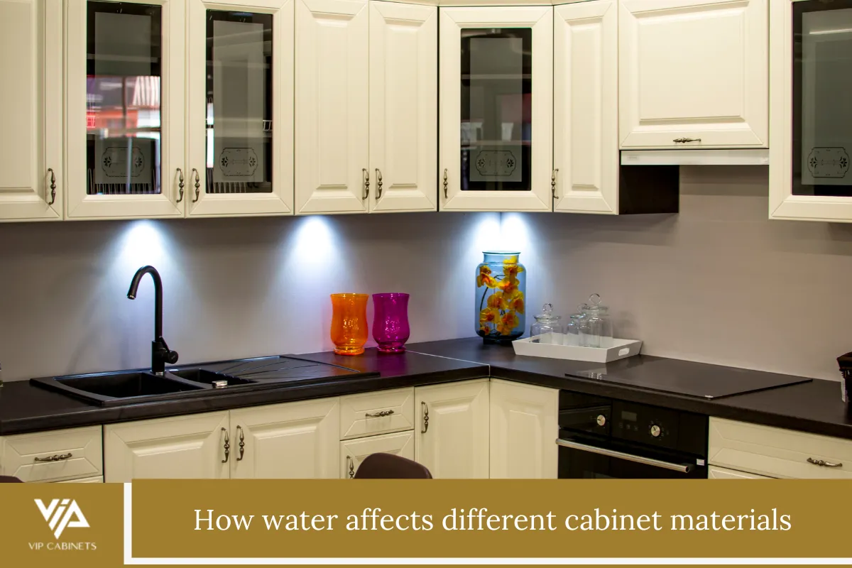 How water affects different cabinet materials