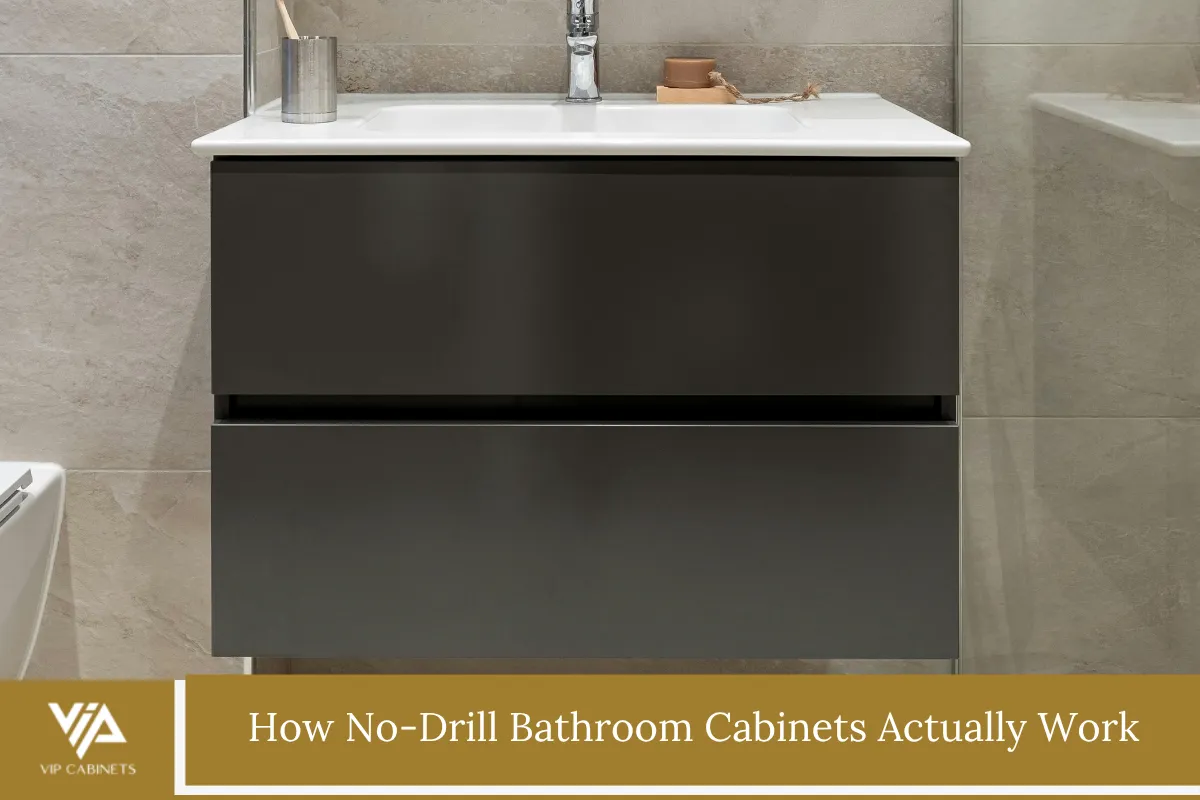 How No-Drill Bathroom Cabinets Actually Work